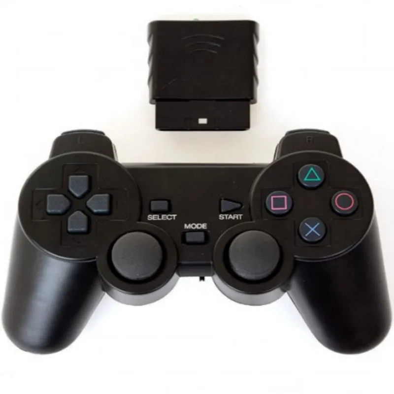 Прозрачный цветной беспроводной геймпад для Sony PS2 2 4G вибрирующий джойстик Blutooth