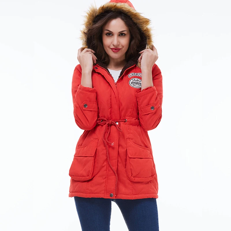 FTLZZ новые парки для женщин Осенне зимнее пальто теплая хлопковая зимняя куртка