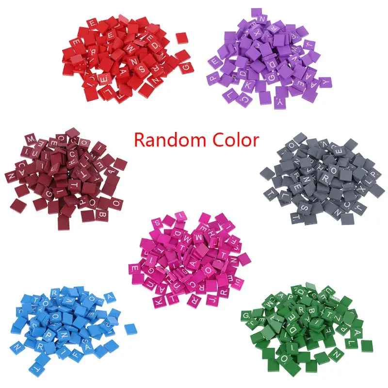 100 шт. Разноцветные деревянные буквы алфавита|Декоративные и цифры| |