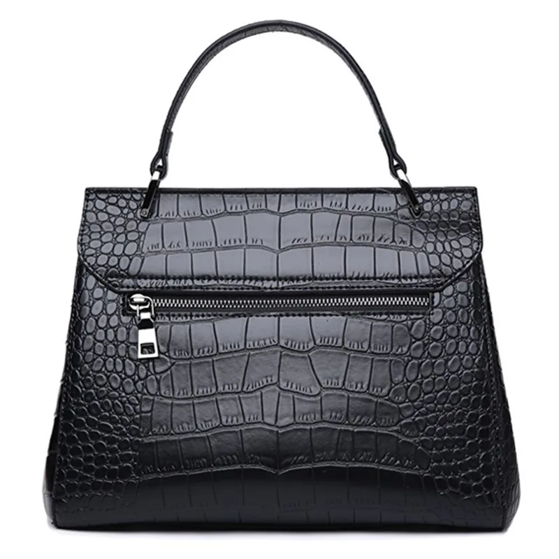 

Fashion Women 2021 Genuine Leather Large-capacity Handbags Classic Crocodile Pattern Crossbody Shoulder Bag Luxury Designer Bag