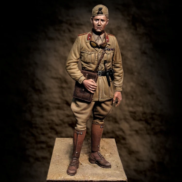 1/35 фигурка из смолы GK солдат итальянский офицер LIBIA 1940 военная тема Второй
