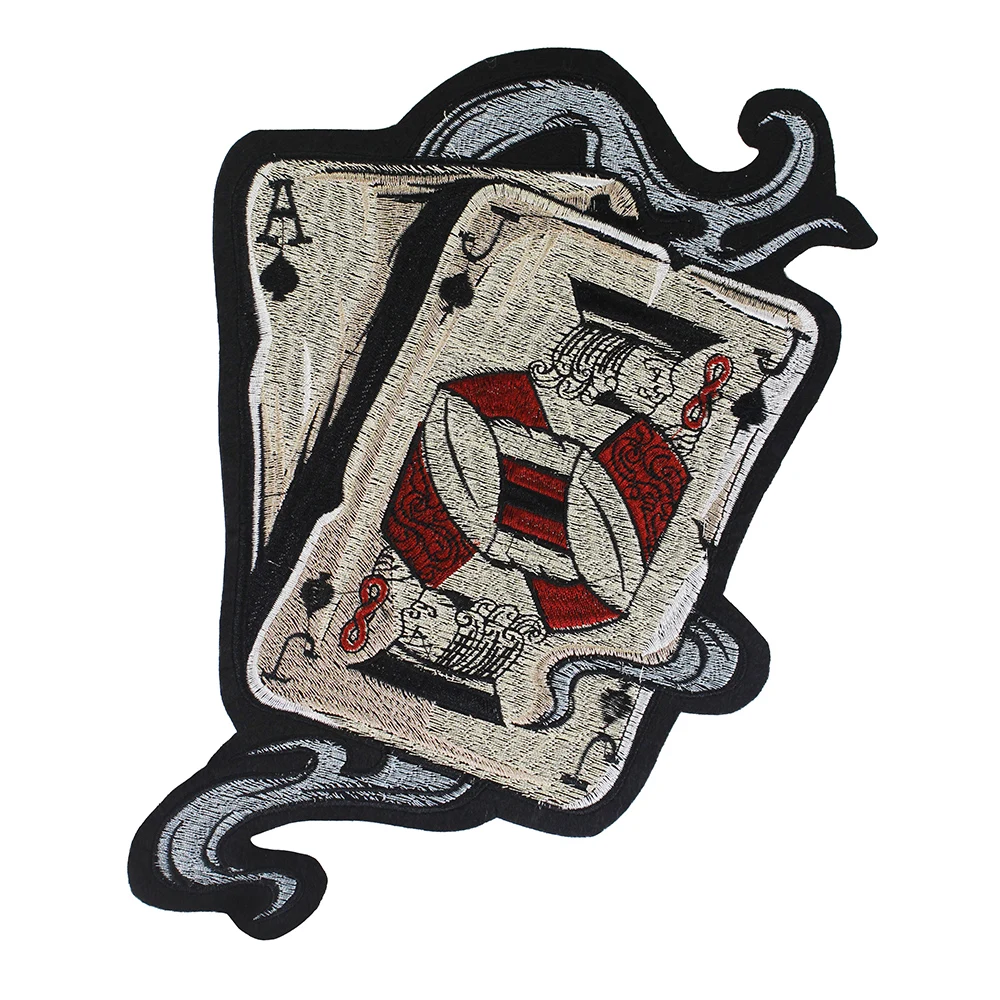 Покер узор дизайн наклейки на стену с нашивкой сердце одежда значок джинсовый