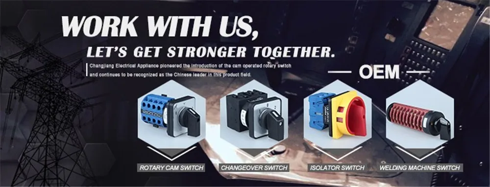 CANSEN LW26-20 CA10 Ith 20A поворотный кулачковый переключатель ВКЛ/ВЫКЛ 2 положения 2 полюса 4 клеммы