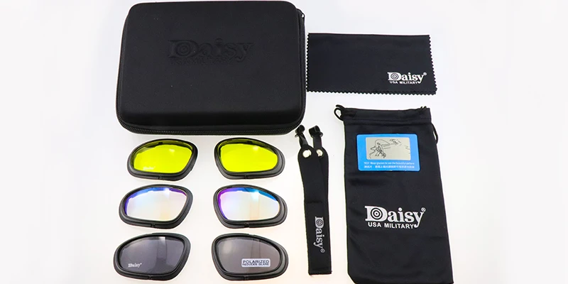 DAISY C5 поляризованные тактические очки для активного отдыха фотохромные велосипедные очки UV400 Защитные Тактические Солнцезащитные очки для страйкбола