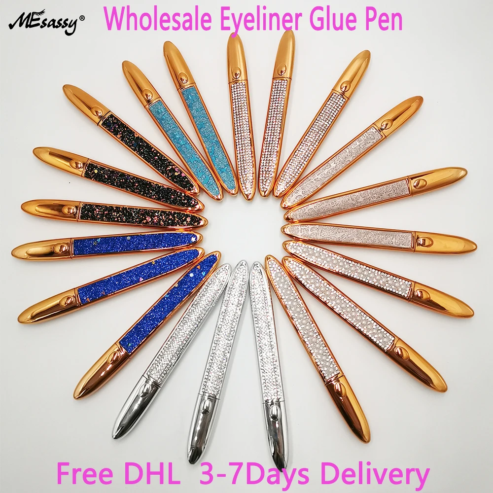 Lashes Glue Pen Wholesale Black Liquid Eyeliner Long-lasting Waterproof Quick-dry Eye Liner Pencil Pen Makeup For Eyelashes