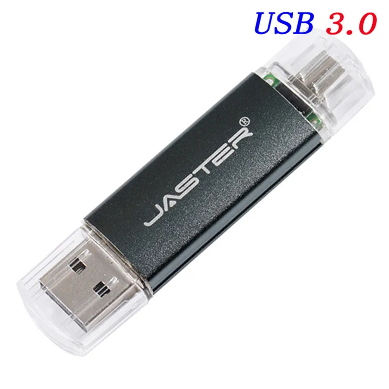 Yellow Новинка, JASTER, OTG USB флеш-накопитель, высокоскоростной флеш-накопитель, 128 ГБ, 64 ГБ, 2 в 1, микро Usb флешка, 3,0, 32 ГБ, 16 ГБ, 8 ГБ, флеш-накопитель, флешка - Цвет: Yellow