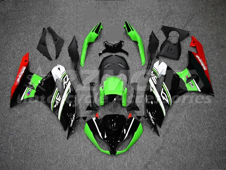 

New ABS Motorcycle Fairing Kit fit for Kawasaki Ninja ZX6R 636 2009 2010 2011 2012 ZX-6R 09-12 Fairings set Custom Black Green