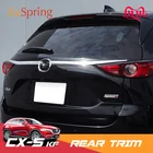 Для Mazda CX-5 CX5 2017 2018 2019 2020 KF Автомобильная армированная наклейка на багажник заднего бампера задний бампер отделка двери наклейки полоса украшение Стайлинг