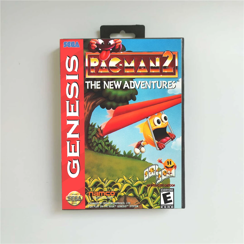 

Pac-Man 2 новые приключения-Крышка США с розничной коробкой 16 бит MD игровая карточка для Sega Megadrive Genesis