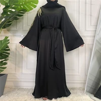 eid satin abaya dubai muslim fashion hijab dress plain abayas for women turkish dresses indian islamic clothing robe musulmans