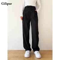 womens pants high waist black casual baggy straight leg pants fashion vintage loose trousers harajuku streetwear office pants