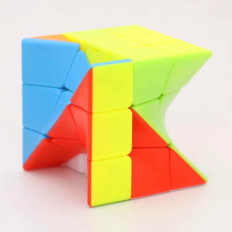 Zcube 3x3Torsion волшебный кубик цветной витой головоломка без наклеек красочные