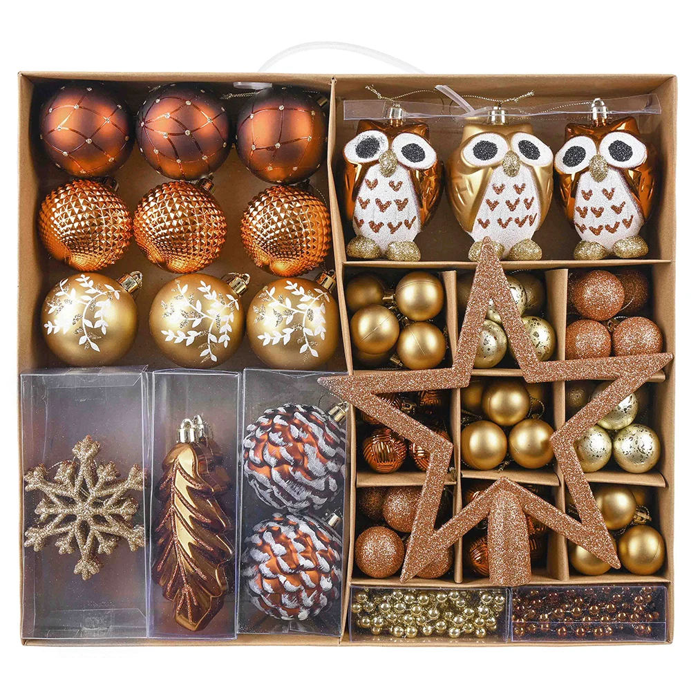 90 шт. рождественских шариков Valery Madely, украшения для рождественской елки, подвесные шарики, рождественские аксессуары для Новогоднего декора - Что повесить на ёлку