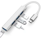 USB C концентратор USB 3,0 3,1 Тип C 4 порта 5 Гбитс разветвитель адаптер OTG USB флэш накопитель для Xiaomi Macbook Pro 13 15 Air Pro PC компьютер аксессуары