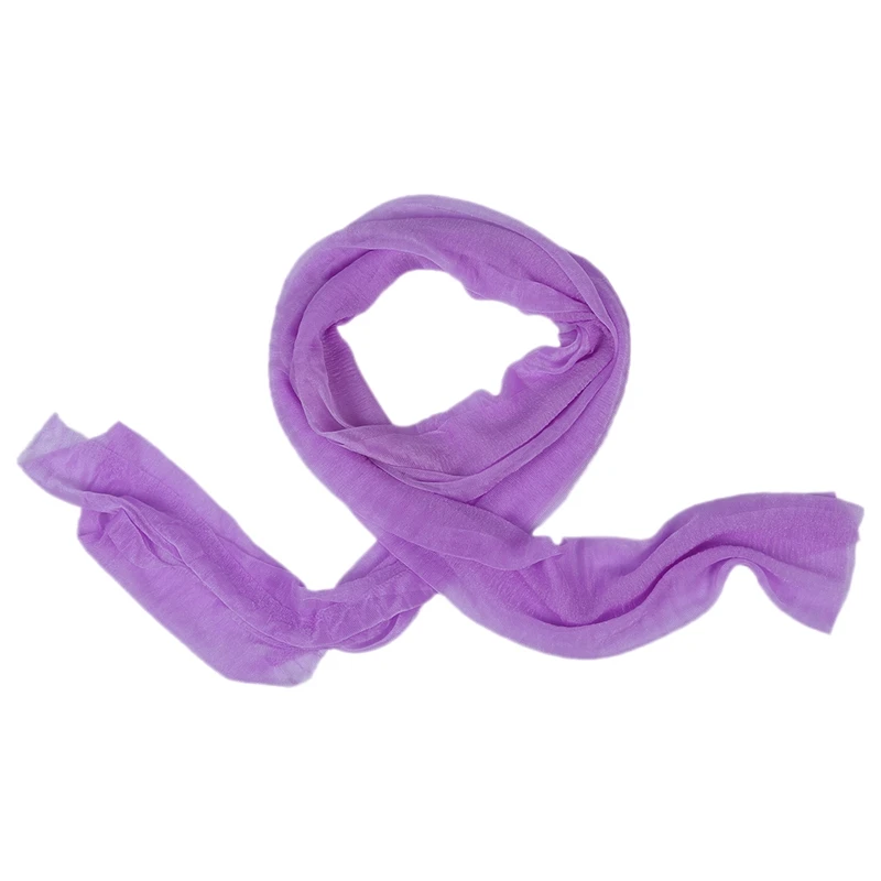 Женский модный мягкий шарф конфетного цвета шаль-палантин фиолетового |
