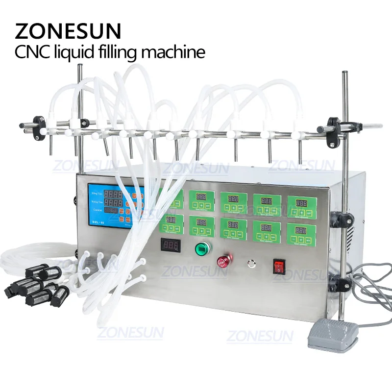 ZONESUN Электрический насос с цифровым управлением разливочная машина для жидкости