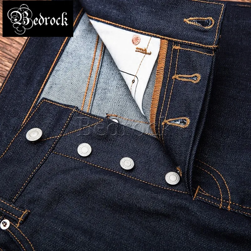 

Неокрашенные растениями рандомные мужские высококачественные мужские винтажные джинсы цвета индиго первичного выращивания крупного рога...