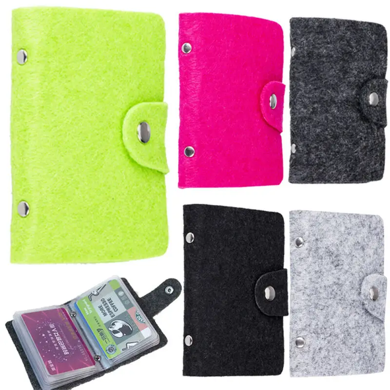 Чехол для карт Mini 24 дюйма из фетра с несколькими картами удостоверения личности