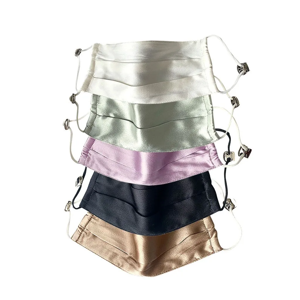 Шелковая Маска для мужчин и женщин 2 шт. атласная ткань ультратонкая двухслойная