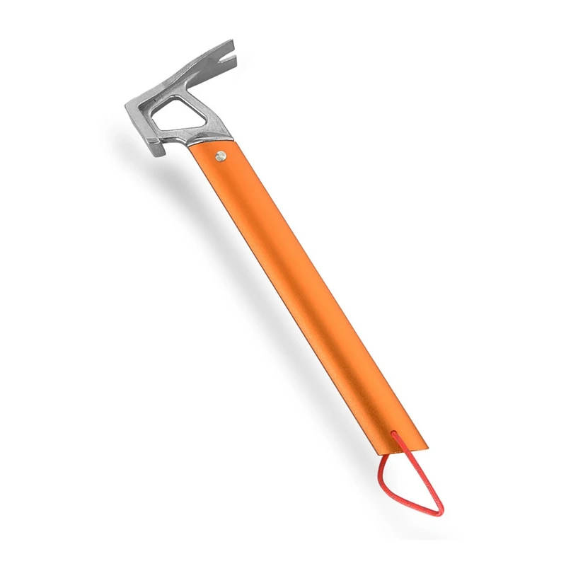 

Outdoor Camping Tent Peg Hammer Multifunctional Hiking Fishing Stainless Steel Stakes Nail Puller Hammer