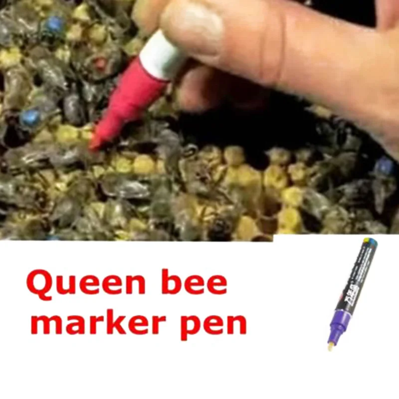 

1 * Светодиодный Маркер Queen Bee авторучки на водной основе конический наконечник инструмент для пчеловодства