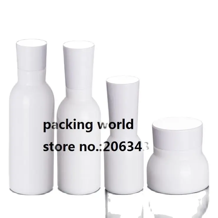 150 мл белая стеклянная бутылка с белой Пластиковая Крышка Пробка для