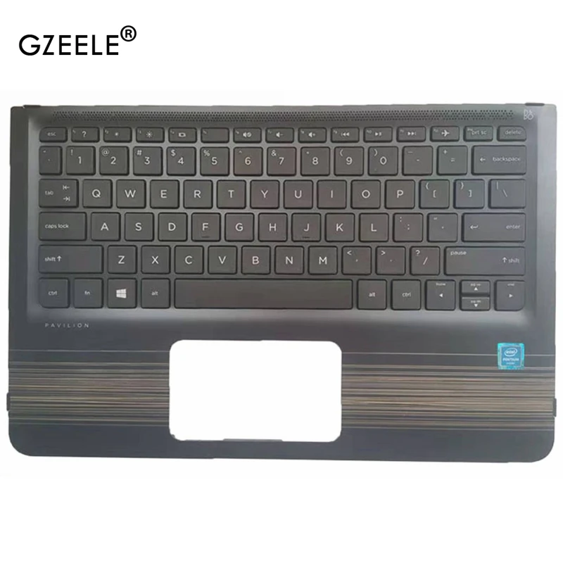 GZEELE новый для ноутбука HP Pavilion X360 11-U M1-U TPN-W117 Упор рук KB ободковая крышка верхний