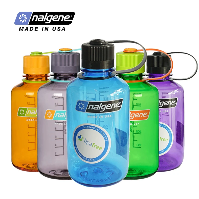 

Nalgene Fashion Children's Water Bottles Plastic Cup Creative Student Water Kettle Outdoor Sports Kettle School Kids 500ML