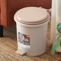 large round trash bin with lid home office accessories trash bin toilet kitchen basurero cocina household cleaning tools df50ljt