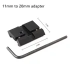 Тактическое крепление на рельсы Ласточкин хвост от 11 мм до 20 мм, адаптер с защелкой Ласточкин хвост для ружья, прицела, Пикатинни, Вивера, крепежный адаптер