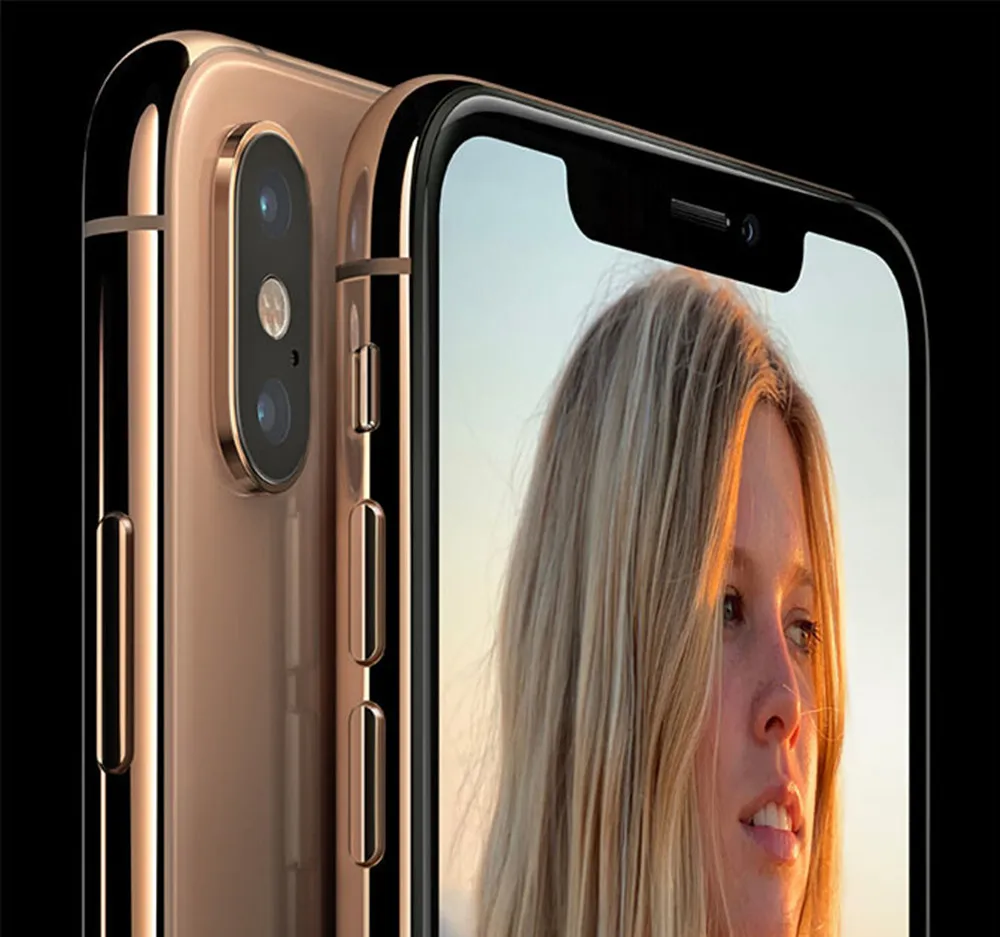 Разблокированный смартфон Apple iPhone XS 5,8 дюйма с функцией распознавания лица и NFC ПЗУ 64 Гб/256 ГБ с шестиядерным процессором Apple Pay