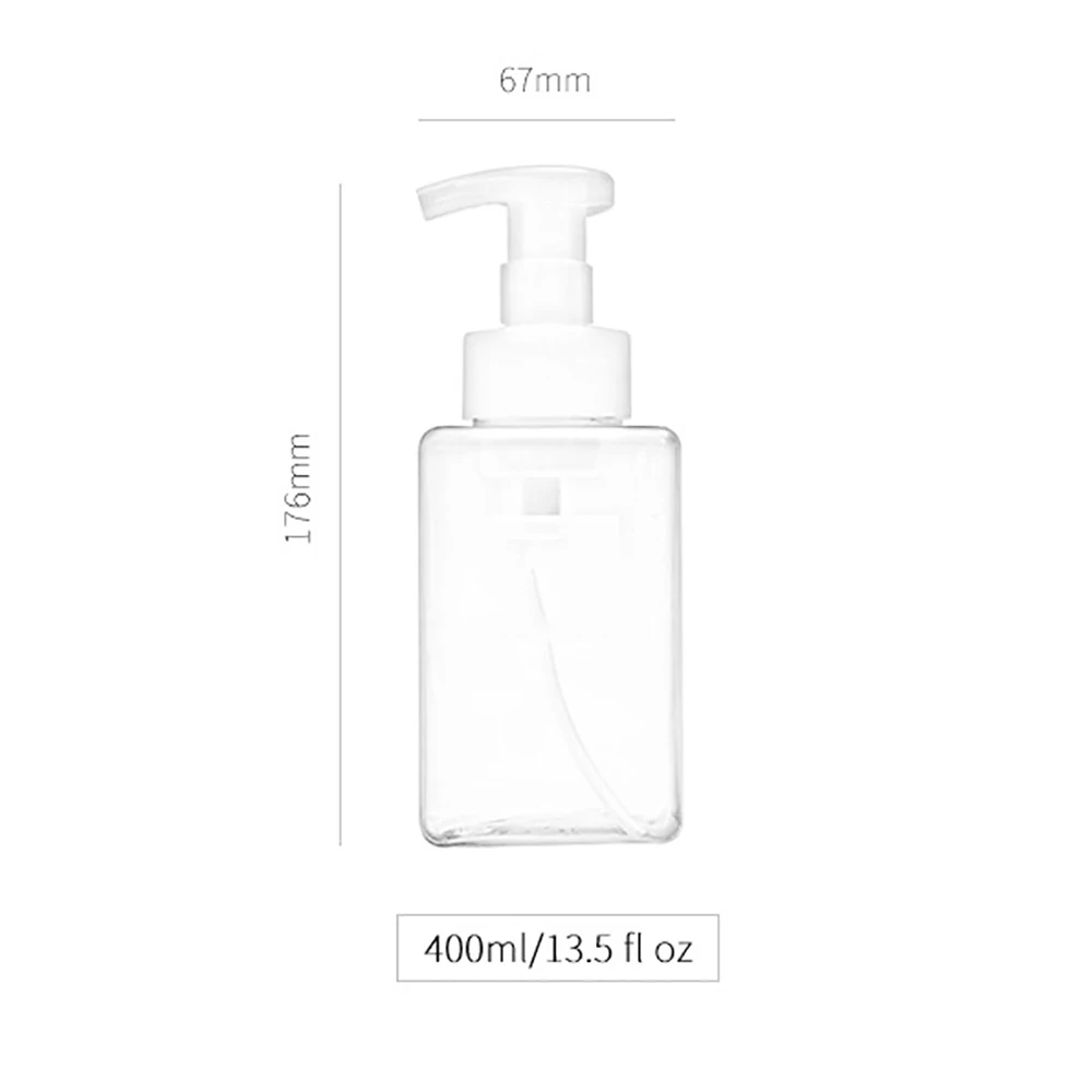 

400ml Refillable Press Pump Bottle Lotion Shampoo Bath Leakproof Container Stylish Simplicity Refillable Bottle