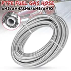 20 футов, 609,6 см, AN3, AN4, AN6, AN8, AN10, топливный шланг, нефтегазовая линия, ПТФЭ, нержавеющая сталь, Плетеный