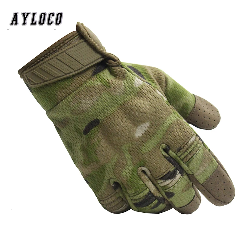 Multicam камуфляж тактические перчатки армейские военные страйкбол велосипед