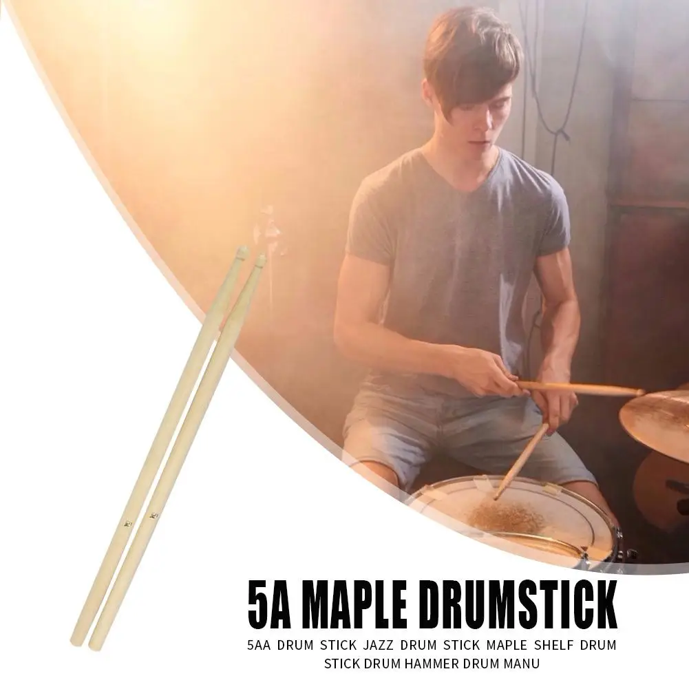 

Hot Sale Drum Sticks Skillful Manufacture Solid Color Maple Wooden Drum Sticks 5A Drum Sticks Percussion Instruments Parts