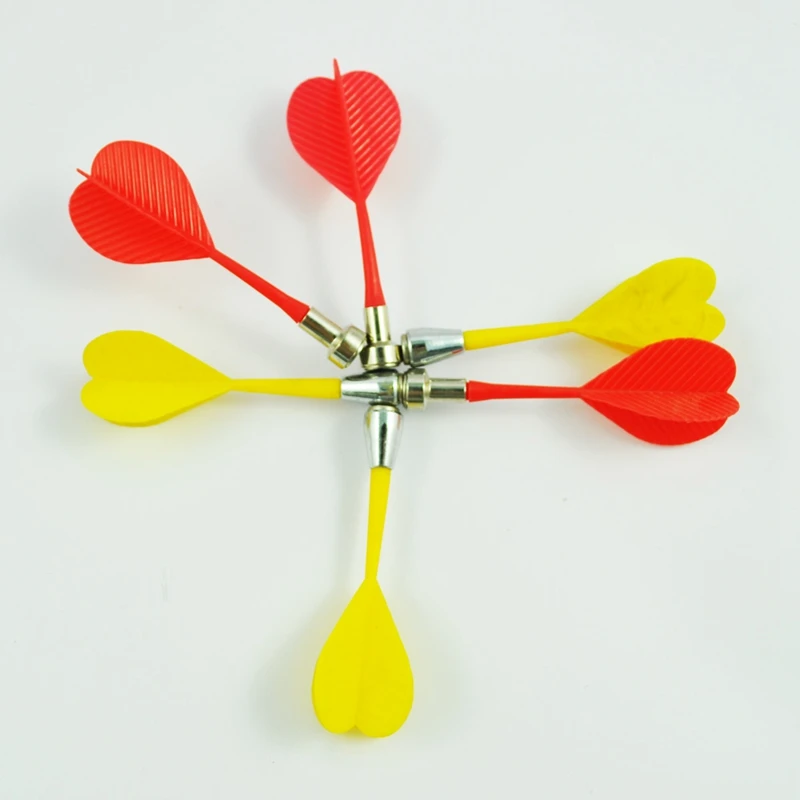 Игла для Дартса Bullseye пластиковая красно-желтая 6 шт. | Спорт и развлечения