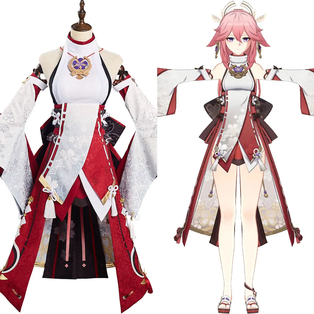 

Genshin Impact - Yae Miko Cosplay Costume Outfits Halloween Carnival Suit