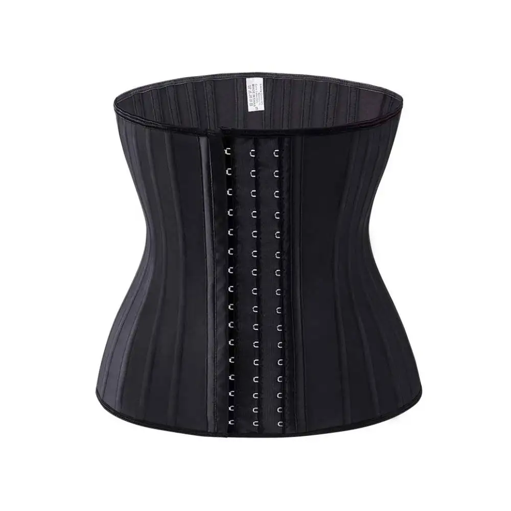 Корсет женский латексный со стальными косточками тренировочный пояс для