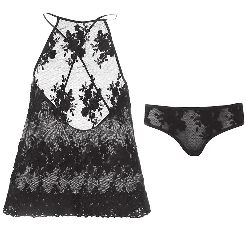 Сексуальная ночная рубашка для женщин летние тонкие кружева сексуальная костюм