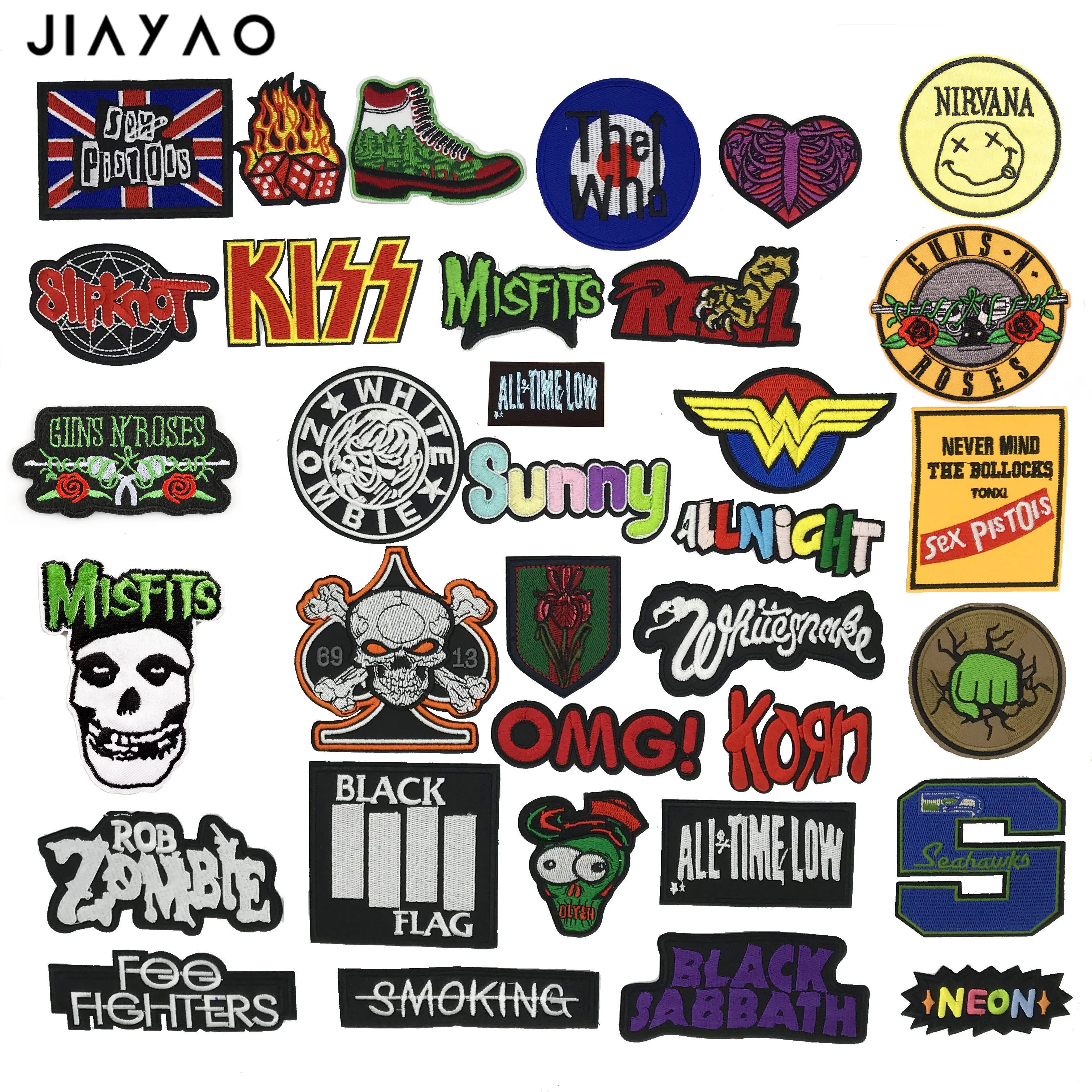 Вышитая нашивка баннер из тяжелого металла рок-группы горячие наклейки значок