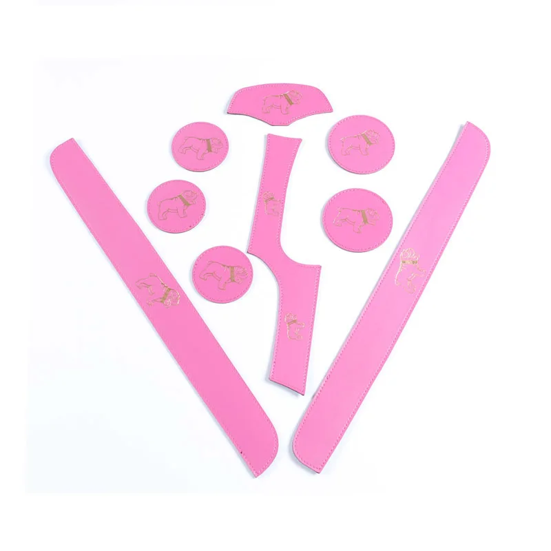 9 шт. автомобильные декоративные коврики с рисунком собак боковая дверь