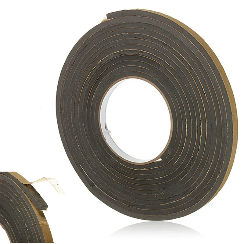 

5m Waterproof Draught Excluder Roll Adhesive Foam Tape Weather Seal Door Window Strip Tapes