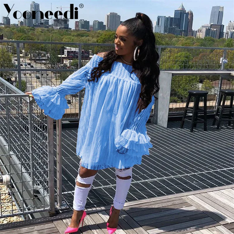 Yooneedi/2019 летнее дизайнерское повседневное женское платье большого размера 5