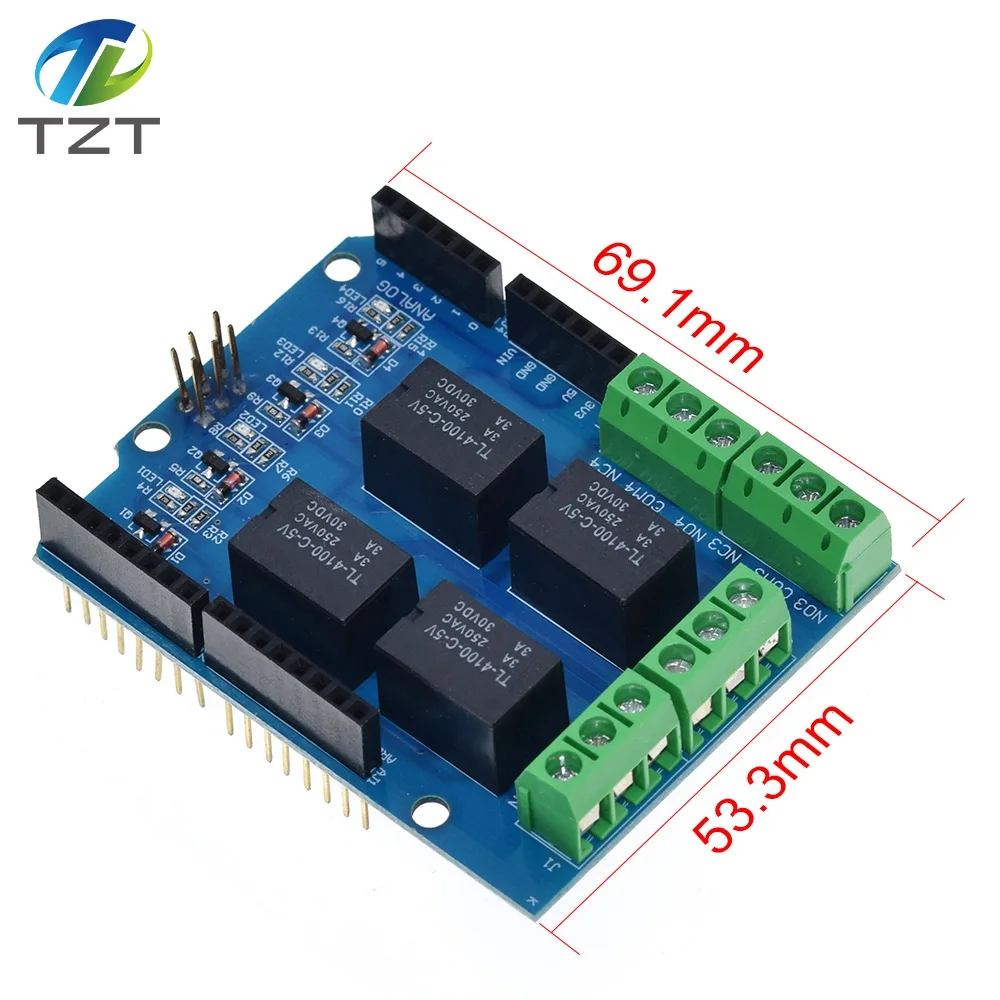 4 канала 5v релейный модуль четыре щит управления каналами реле для расширения