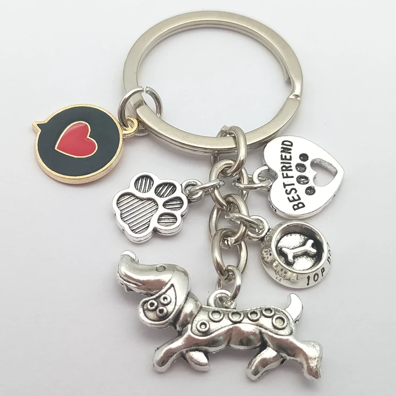 1 капля масла Любовь Собака Кость собачья лапа сплав брелок женская сумка