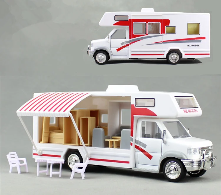 [Смешные] 22 см дома на колесах Morto Home Coach Camper Van Модель литья под давлением