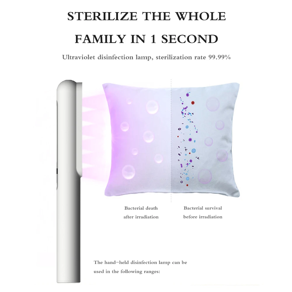 

Disinfection Light bar Aluminum Alloy Travel Light Stick UV Disinfection Handheld Disinfection Light Portable Disinfection Lamp