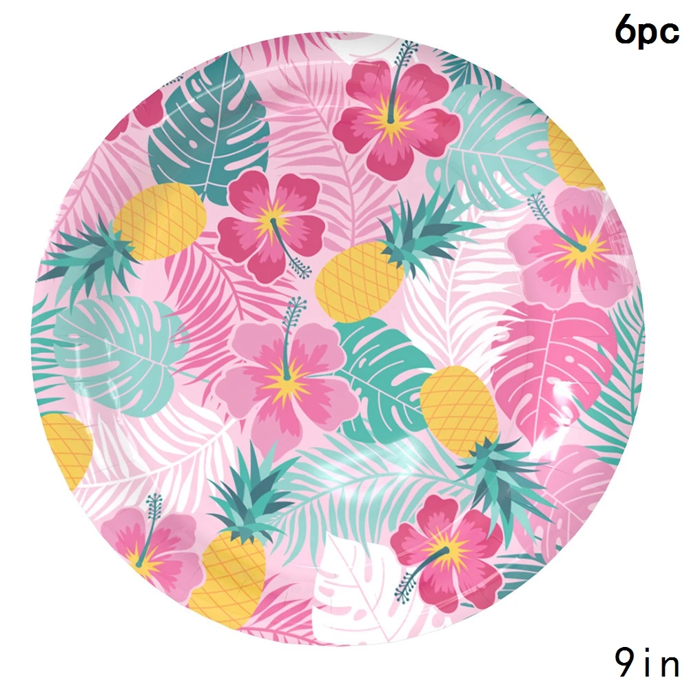 Гавайи одноразовой посуды в гавайском стиле ананаса вечерние Тропический