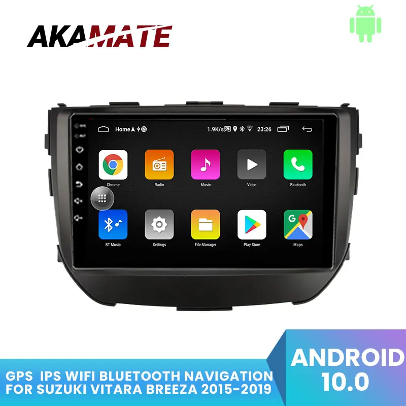 Автомагнитола 2DIN Android 10 9 дюймов для Suzuki vitara breez2015-2019 Bluetooth навигация GPS Wi-Fi