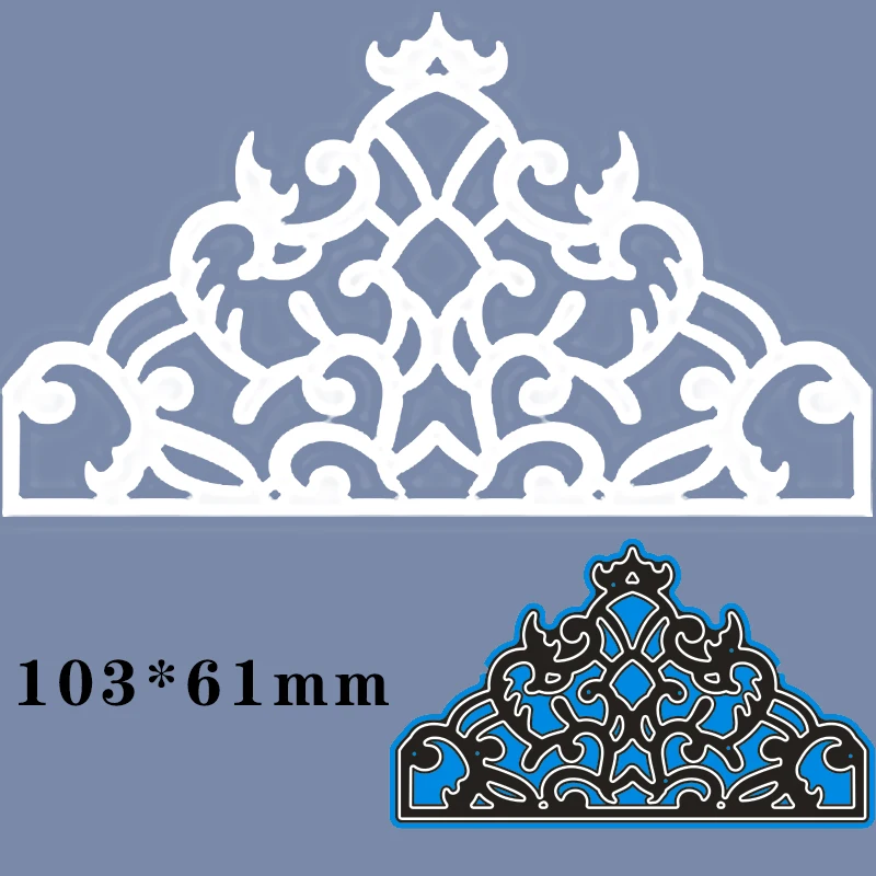 

Металлические стальные Вырубные штампы, полые кружева, «сделай сам», скрапбукинг, фотоальбом, тиснение, бумажные карты 103*61 мм